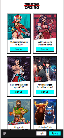 Manga Casino promotions